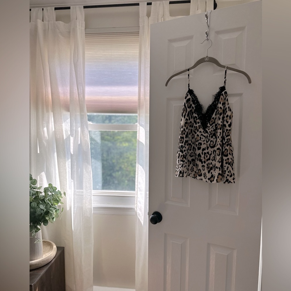 Leopard print camisole tank